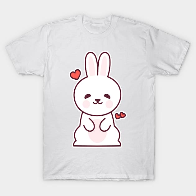 Love Struck Bunny T-Shirt by Hudkins